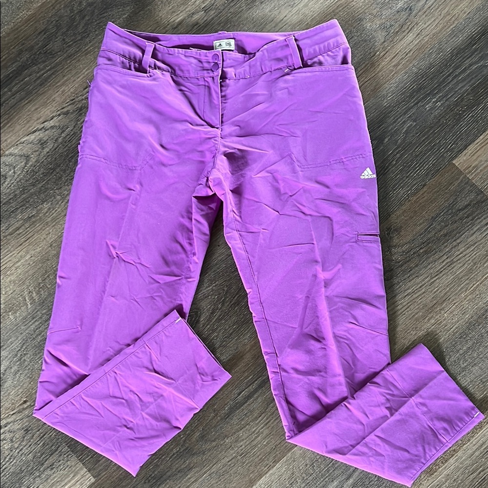🍉 adidas Vibrant Purple Cropped Women's Pants
